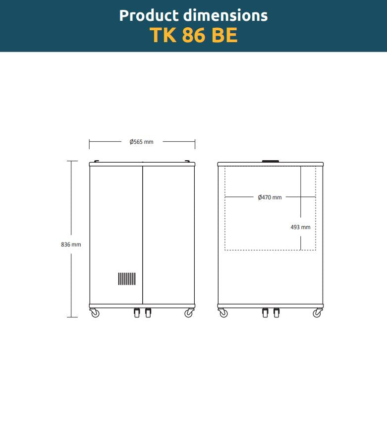 Scandomestic Tønnekjøler Svart TK 86 BE