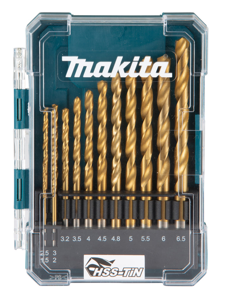 Makita metallborsett HSS-TiN, 1.5 - 6.5, 13 stk D-72855