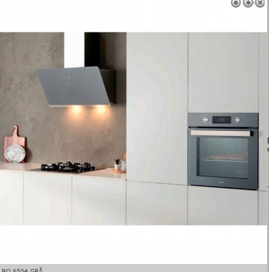 Silverline integrert stekeovn Grå BO 6504 GR