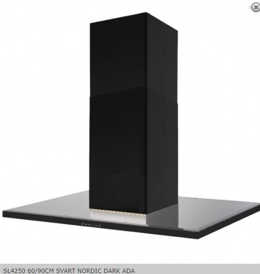 Silverline Ventilator Fritthengende 60 cm SVART SL 4250-60 SR