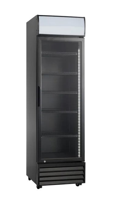 Scandomestic display kjøleskap sort 198 cm SD 417 BE