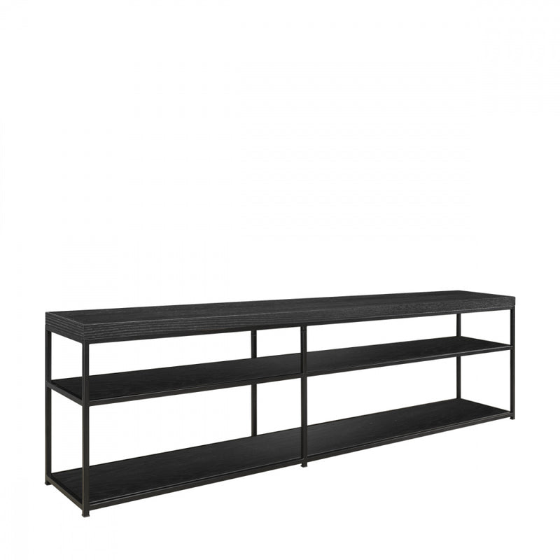 Artwood Mason tvbenk sort Eikefiner / MDF. Svart jern 06-87619