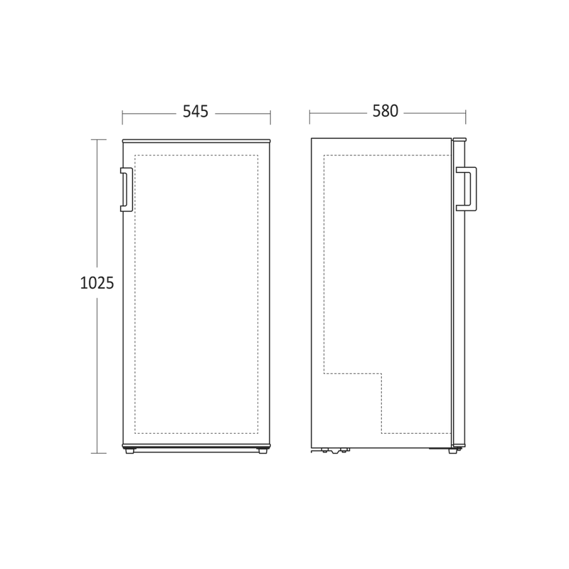 Scandomestic frittstående fryseskap hvit 102 cm FRF99WE