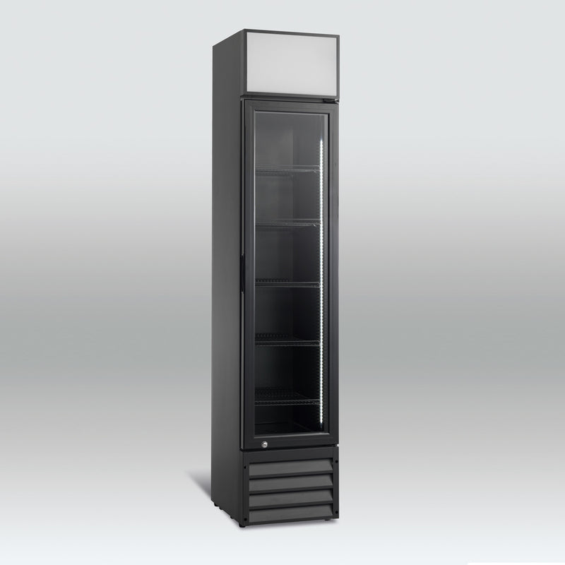 Scandomestic display kjøleskap sort SD 217 BE