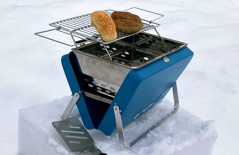 Homeline buddy flergangsgrill koffert blå 216005