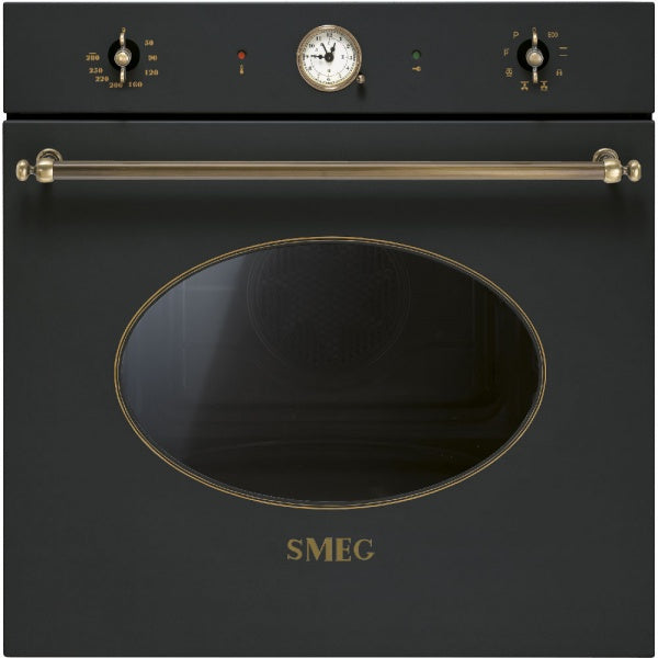 Smeg Colonial multifunksjon ovn sort 60 cm SFP805AO