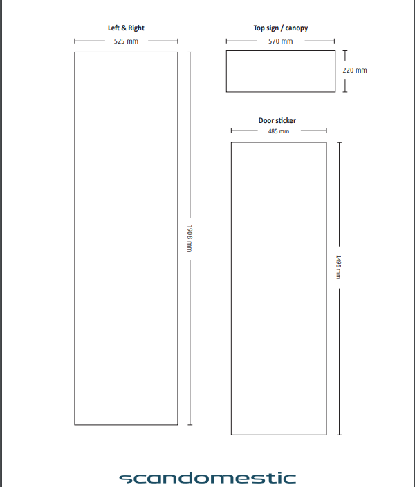 Scandomestic displaykjøleskap SD 420 E 198 cm