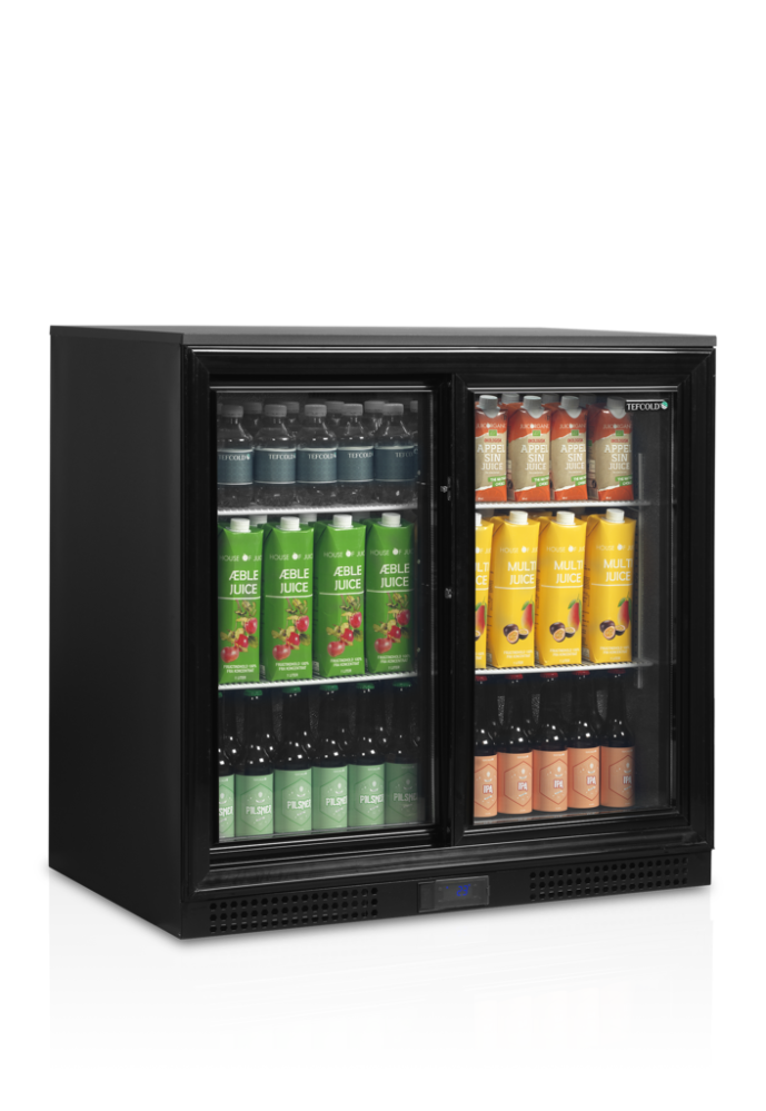 Tefcold barkjøleskap/backbar med skyvedører DB201S