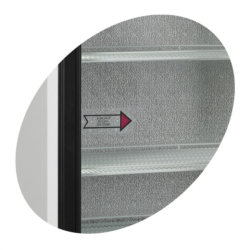 Tefcold display kjøleskap hvit 2 skyvedør FSC1000S