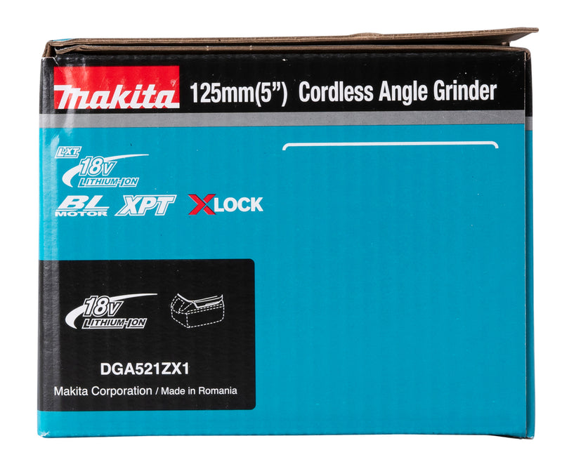 Makita vinkelsliper LXT ® DGA521ZX1