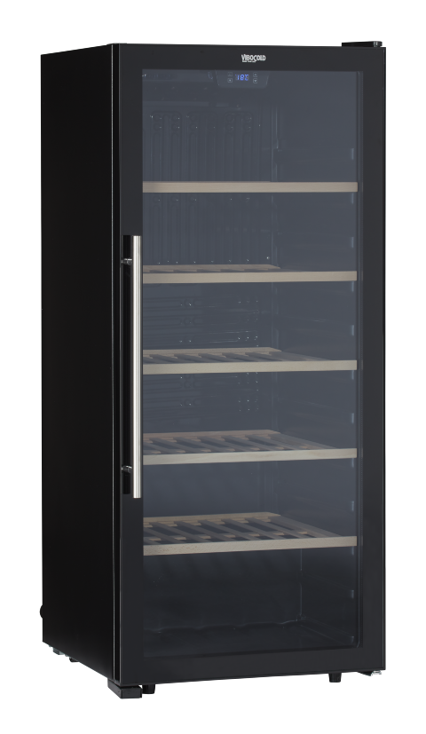 Vibocold frittstående vinkjøler sort 127 cm AWC 130-1