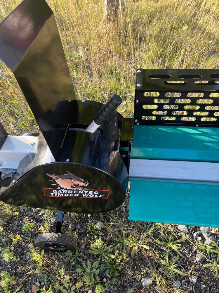 Gardentec Timber elektrisk turbovedkløyver 8 tonn Inkl stativ og store hjul