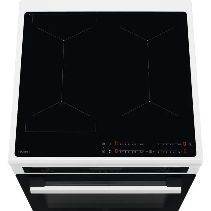 Electrolux komfyr induksjon hvit LKI6489NOW