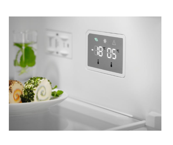 Electrolux kombiskap rustfritt stål nofrost 186 cm 230/101 L