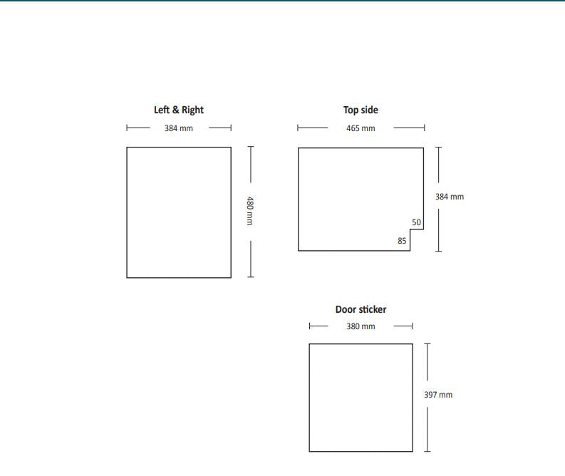 Scandomestic mini kjøleskap Modell DKS 62
