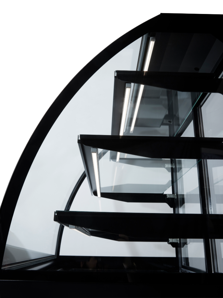 Vibocold kjøledisk Oslo kurvet sort 137 cm OSC 140C NEW