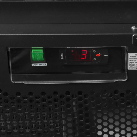 Tefcold display kjøleskap 2 dører sort 200 cm Atom Maxi C2DBB