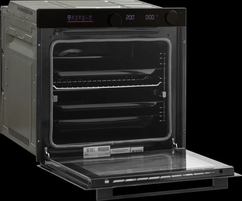 JGNordic innbyggingsovn, 80 liter svart pyro 14 prgram BO 7103 SR