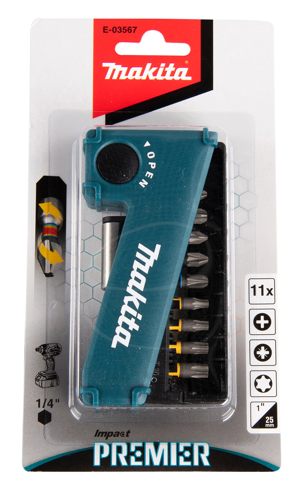 Makita impact premier bitssett, 11 stk E-03567