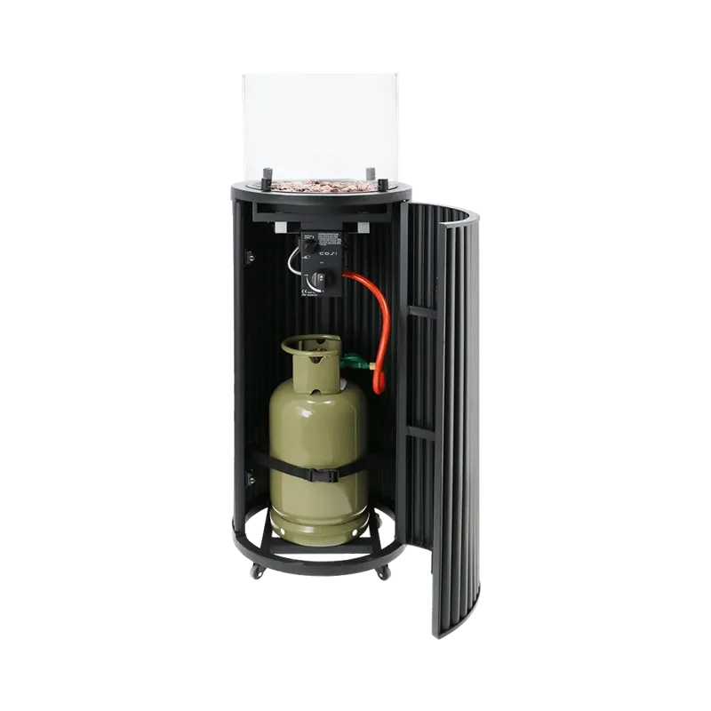 Trend Colletion gasslanterne frittstående Cosipillar Curved sort 5981460