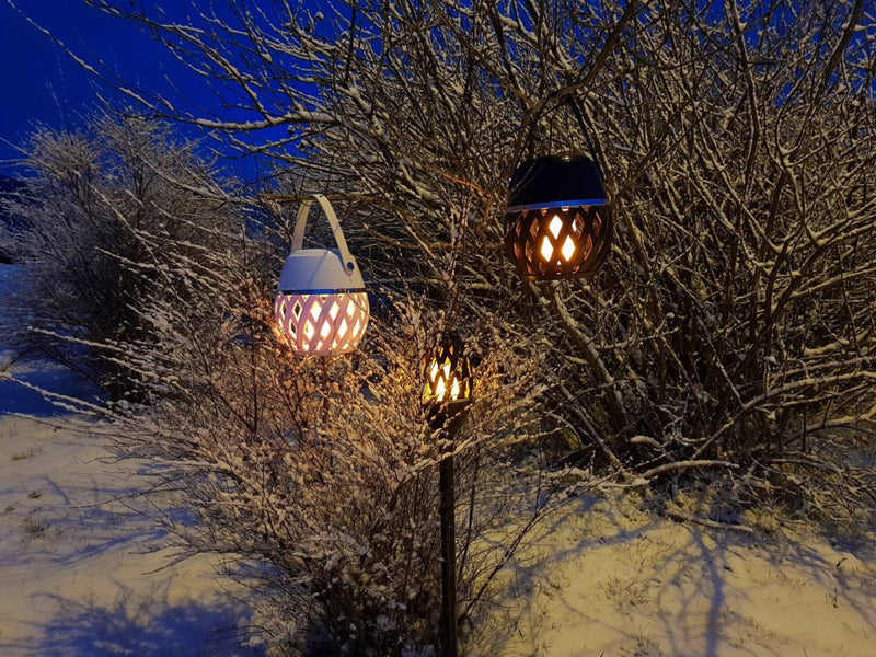 Homeline Apollo Flammelampe, svart