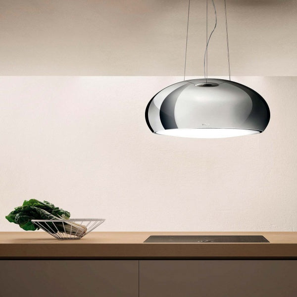 Eico fritthengende ventilator 80 cm Seashell Shiny stål