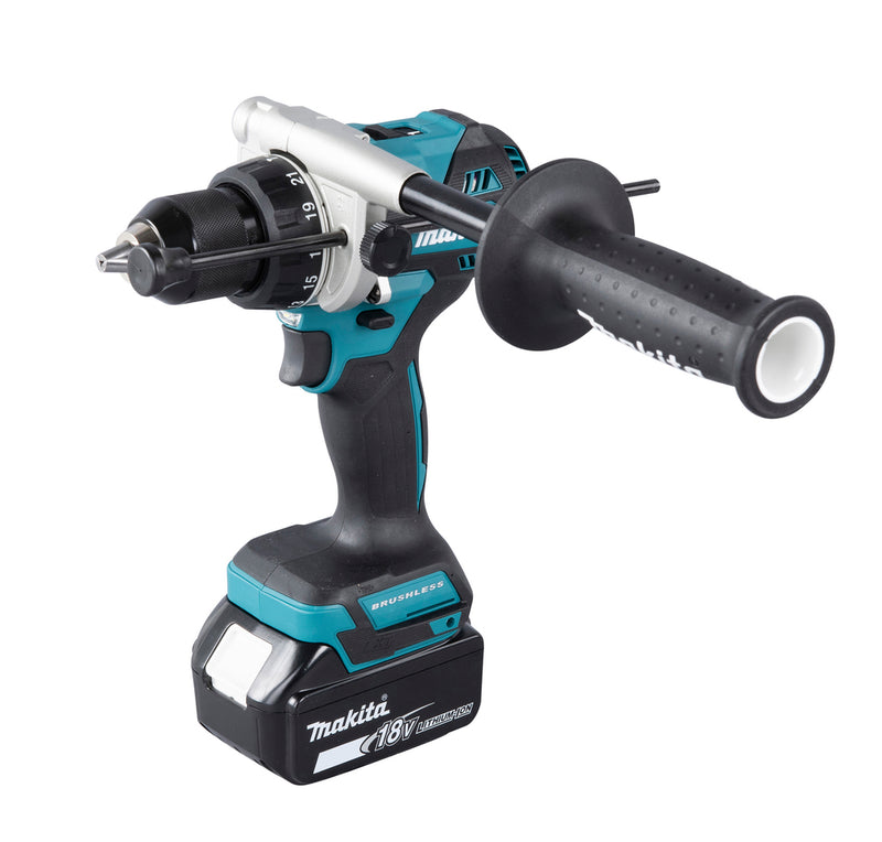 Makita slagbormaskin med 2 stk 5,0Ah batteri og lader LXT® DHP486RTJ