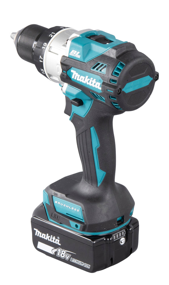Makita slagbormaskin med 2 stk 5,0Ah batteri og lader LXT® DHP486RTJ