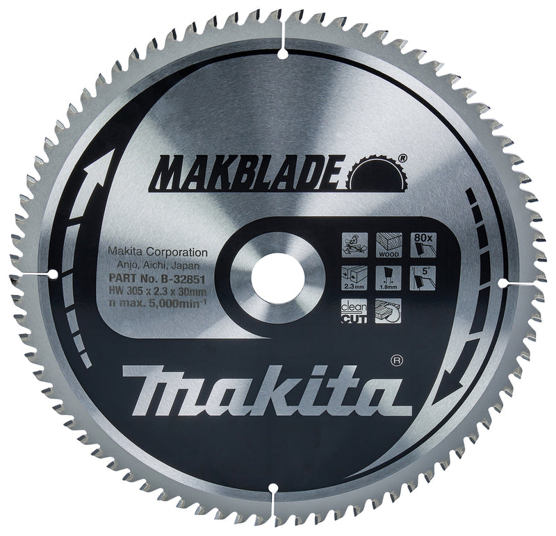Makita sirkelsagblad Makblade T.C.T., 305 x 30 mm, 80 TB-32851