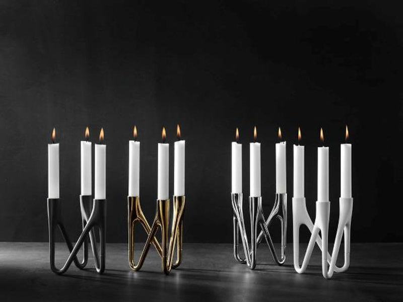 Morsø Roots Lysestake 3 Armer Krom 963534