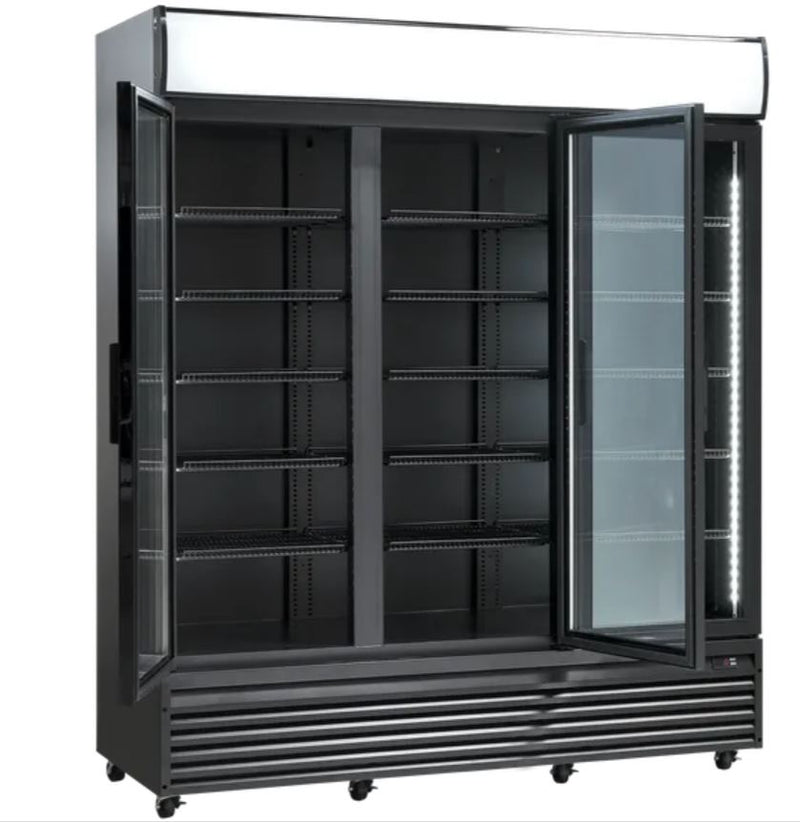 Scandomestic display kjøleskap svart SD 1502 BHE