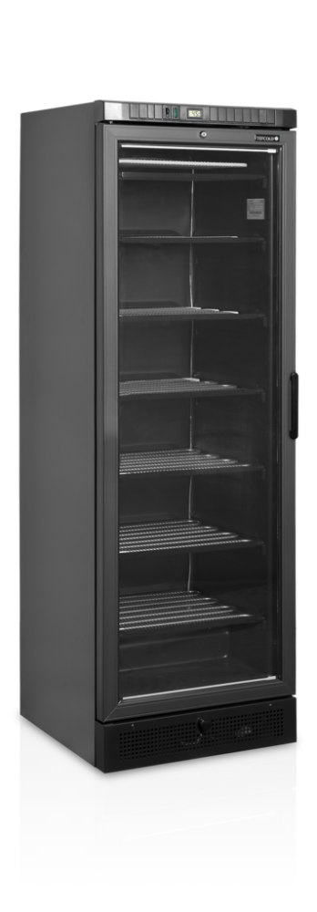 Tefcold display fryseskap, sort - UFSC371G Black L/H