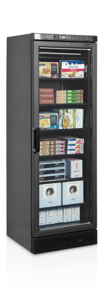Tefcold display fryseskap UFSC371G sort 184 cm