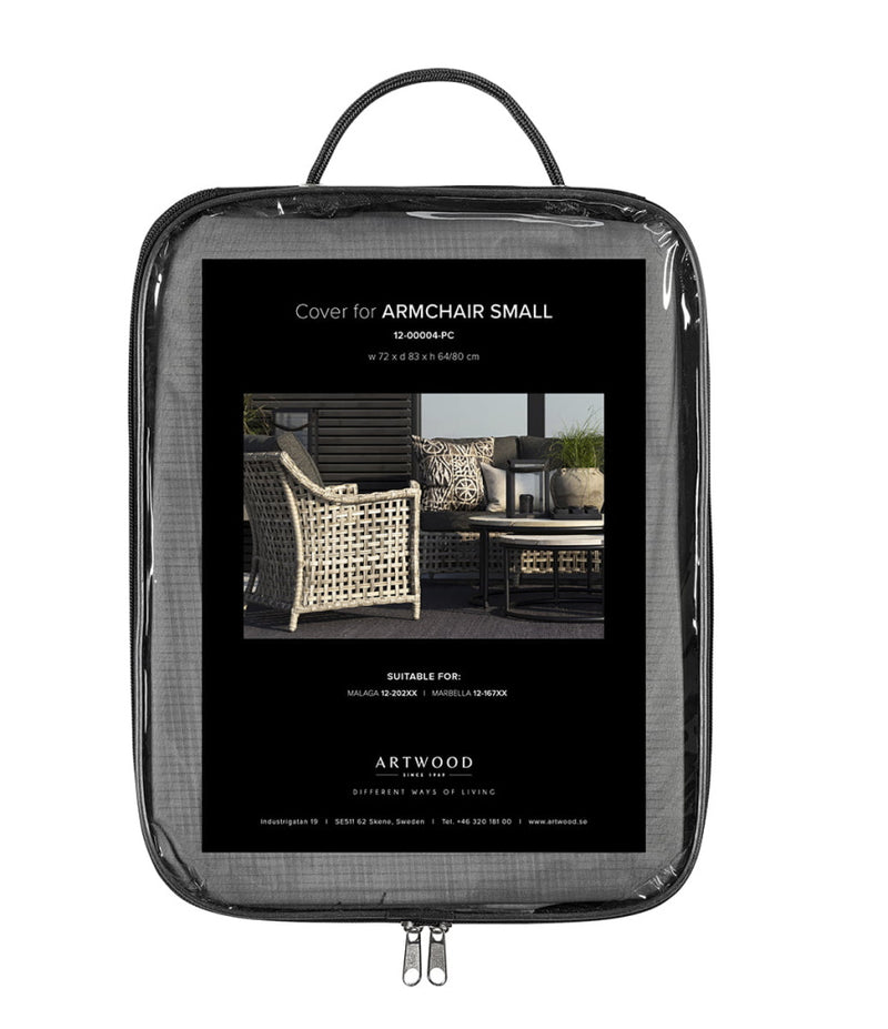 Artwood beskyttende trekk liten stol utendørs