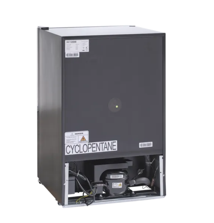 Scandomestic display kjøleskap sort 84,5 cm DC126BB