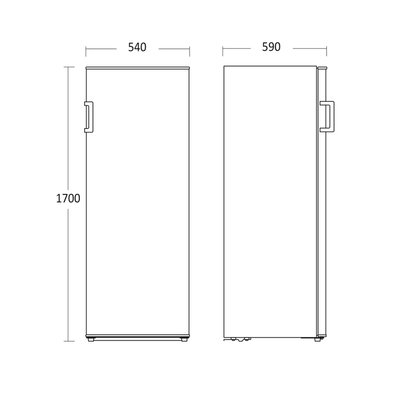 Scandomestic fryseskap hvit 206L SFS 226 W