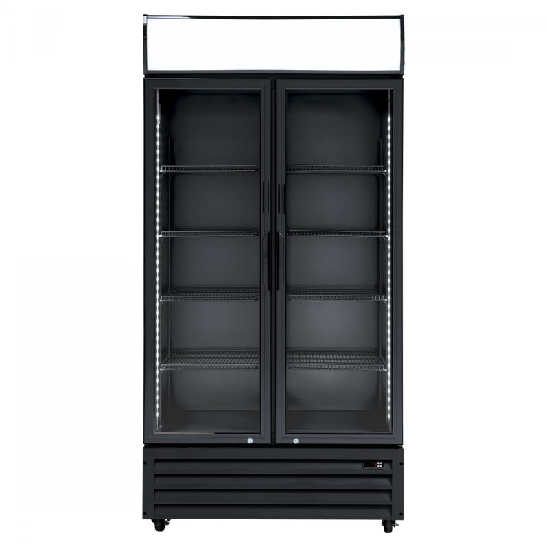 Scandomestic display kjøleskap svart SD 802 BHE