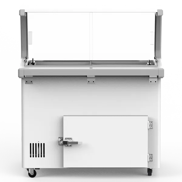 Scandomestic iskremdisk med skyvedør og 6 iskrembeholdere SIC6WB
