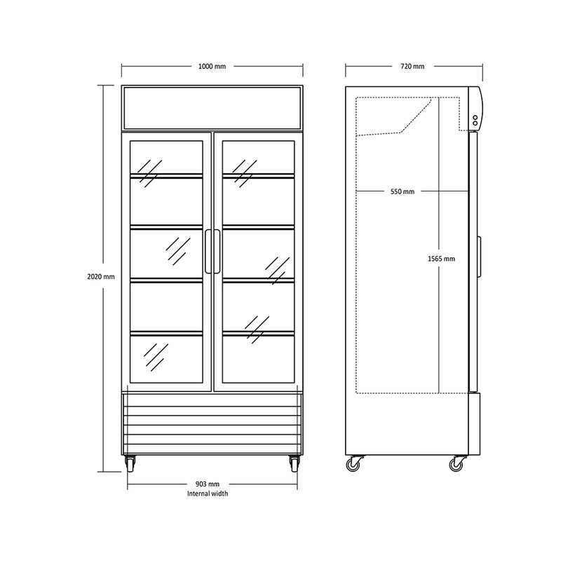 Scandomestic display kjøleskap SD 802 HE