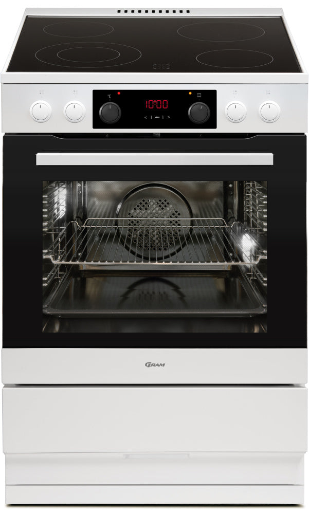 Gram keramisk komfyr hvit EK 16642-92