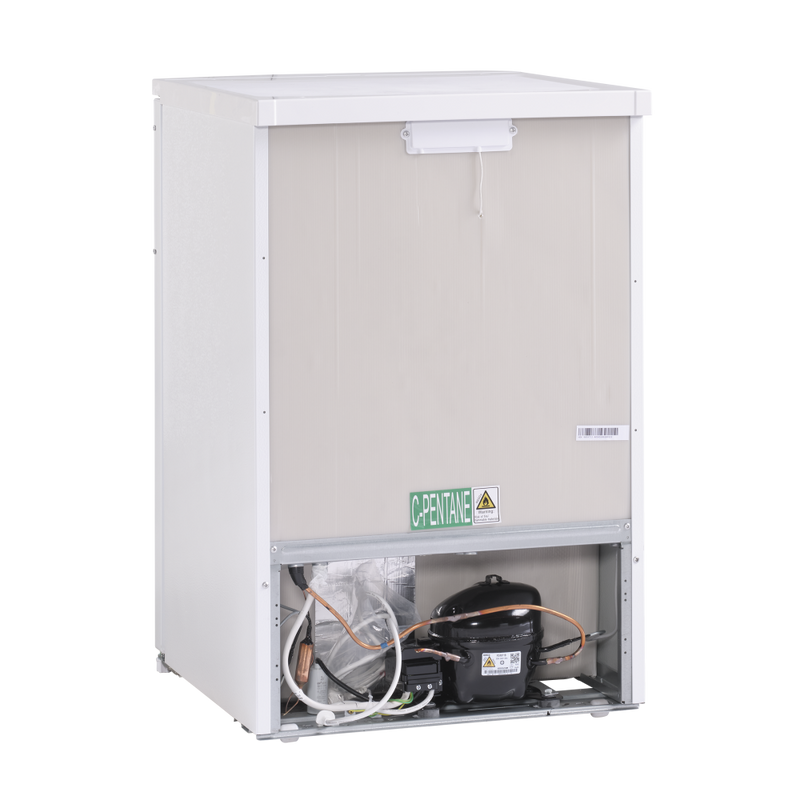 Scandomestic frittstående fryseskap hvit 84 cm FRT85WD