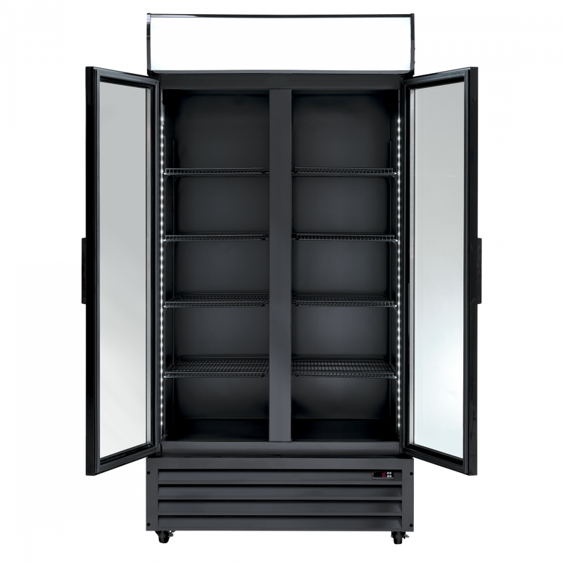 Scandomestic display kjøleskap svart SD 802 BHE