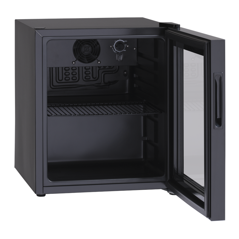 Scandomestic displaykjøleskap sort 43 cm DC48BB