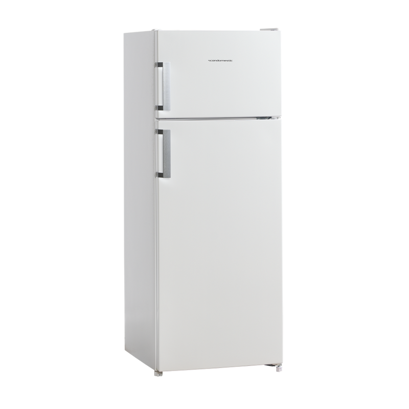 Scandomestic frittstående kjøl- og fryseskap hvit 143 cm CBF211WD