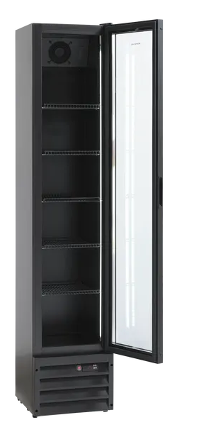 Scandomestic display kjøleskap svart SD 226 BE