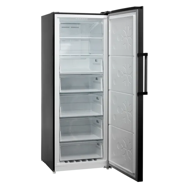 Scandomestic fryseskap i sort 185 cm SFS 381 BX