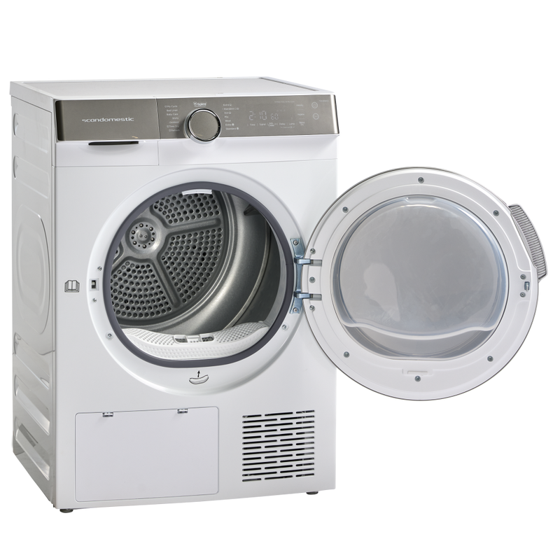 Scandomestic tørketrommel hvit 8kg 60 cm TDH8WA3