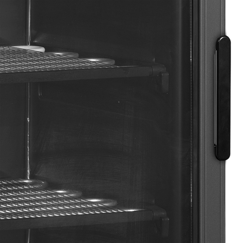 Tefcold display fryseskap, sort - UFSC371G Black L/H