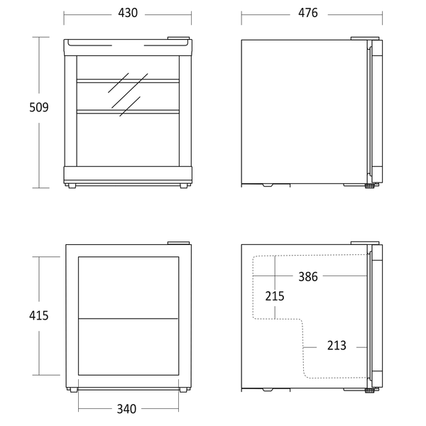Scandomestic display kjøleskap Coca-Cola CoolCube GDE