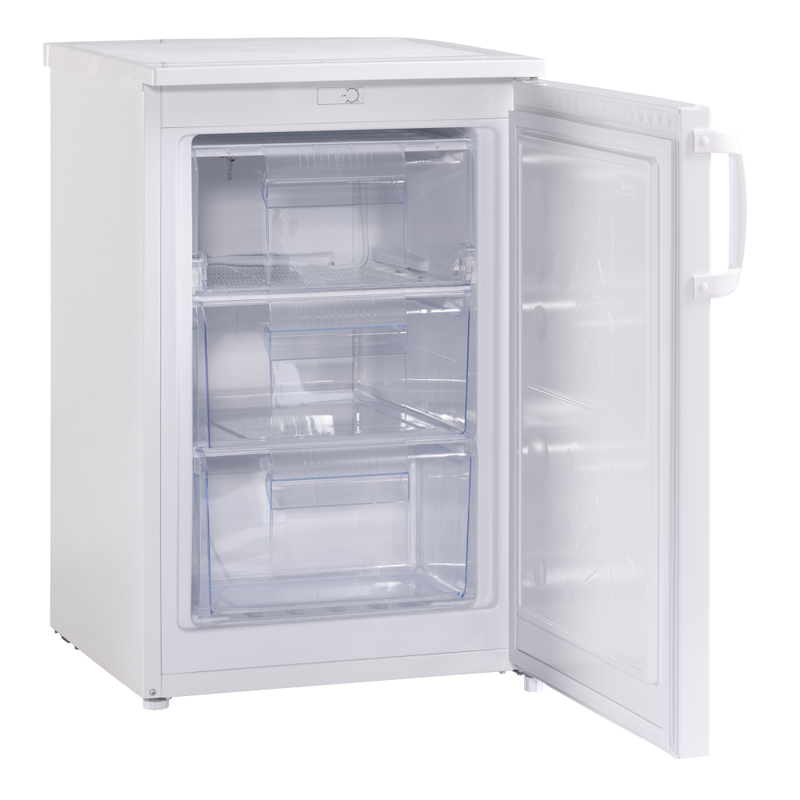 Scandomestic frittstående fryseskap hvit 84 cm FRT85WD